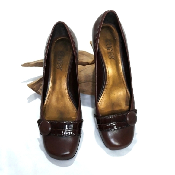 Franco Sarto brown shoes size 9 1/2 Medium - Picture 1 of 7